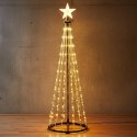 CHOINKA DEKORACYJNA 550LED CIEPŁY BIAŁY 300CM BLACK