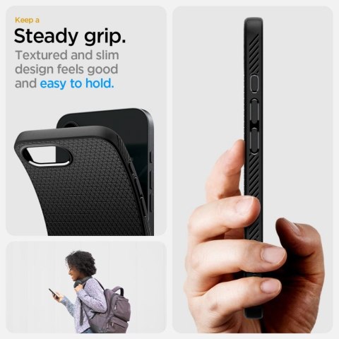 Etui Spigen Liquid Air na iPhone 16e / 17e - czarny mat