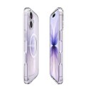 Etui Spigen Ultra Hybrid MagSafe na iPhone 17 - przezroczysto-białe
