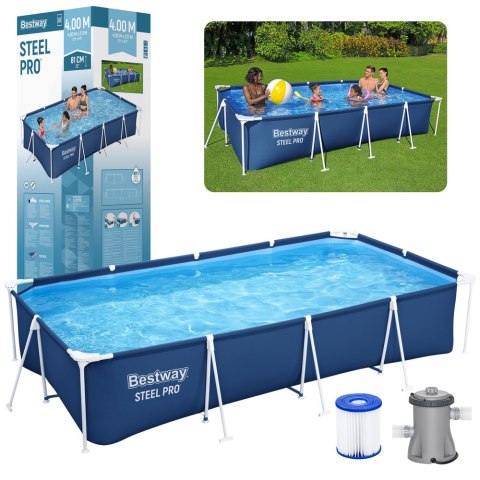 Basen Stelażowy 400 x 211 x 81 cm Bestway 56424