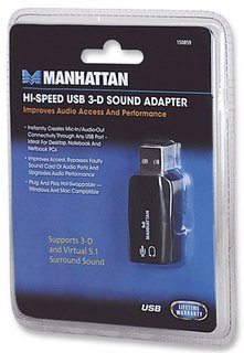 MANHATTAN Karta dźwiękowa 3D Virtual 5.1 na USB 2.0 150859