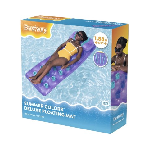 Materac Dmuchany Do Pływania Basenu Fioletowy Bestway 43015