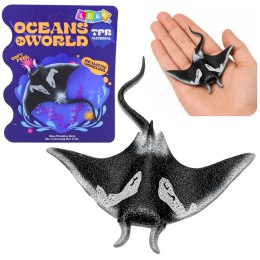 Ryba Gumowa Płaszczka Figurka Rozciągliwa Realistyczna Ryba Oceaniczna 13cm