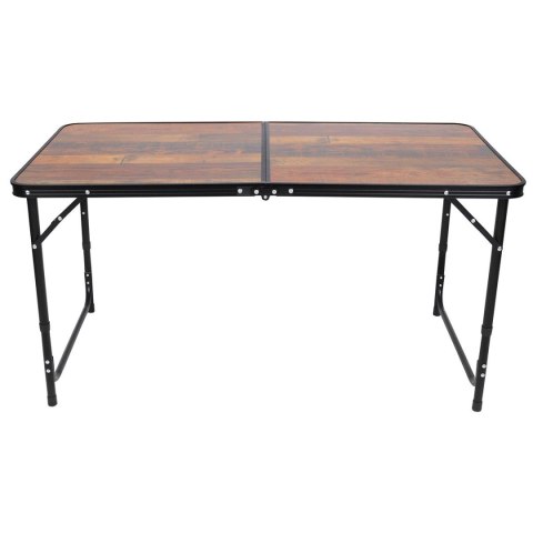 STOLIK TURYSTYCZNY SKŁADANY KEMPINGOWY 120X60X70/62/55CM DREWNO