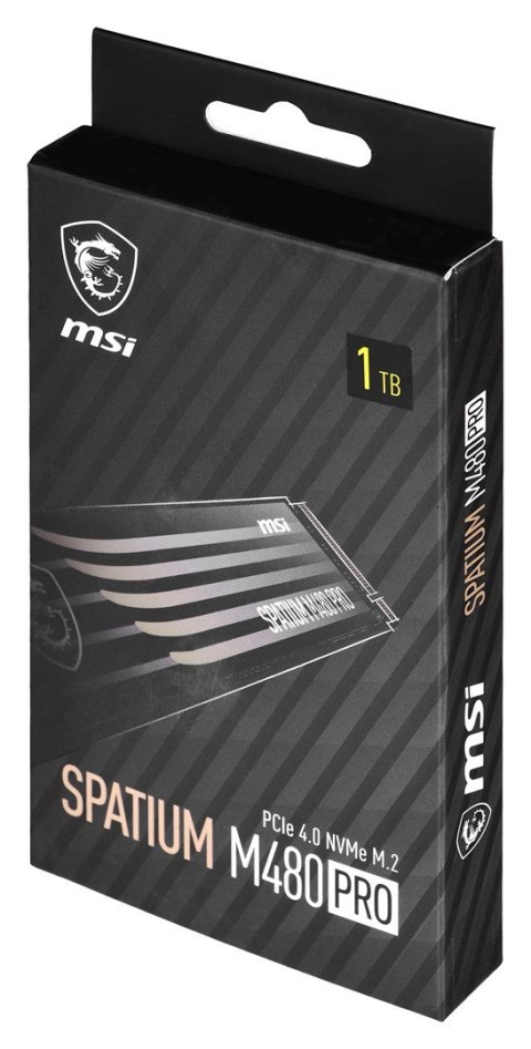Dysk SSD MSI SPATIUM M480 Pro NVMe 1TB (M.2 2280″ /1TB )