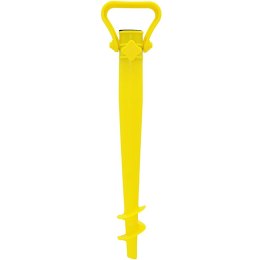 BAZA MOCOWANIE DO PARASOLA PLASTIKOWE WKRĘCANE 37CM ŻÓŁTE