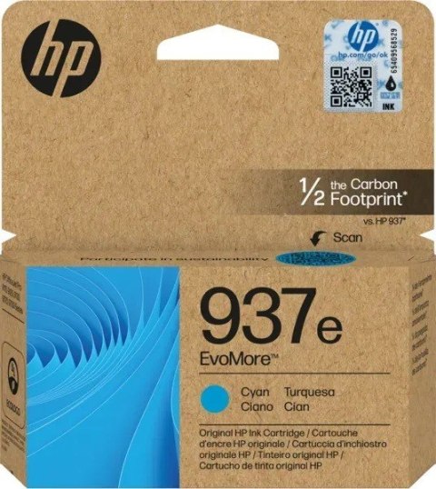 Tusz HP 937e XL cyan (4S6W6NE) eko