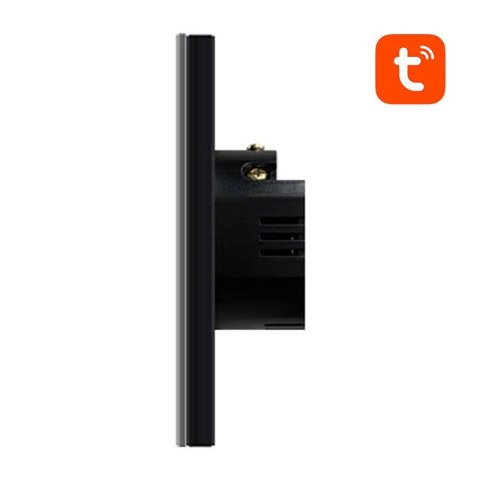 Włącznik światła AVATTO TS02-EU-B2 Wi-Fi 2-przyciski (czarny)