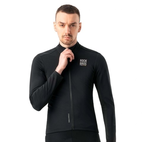 Bluza rowerowa Rockbros TLWT001 ROAD TO SKY wiatroszczelna ocieplana M - czarna
