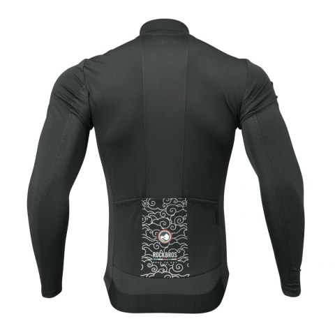Bluza rowerowa Rockbros TLWT001 ROAD TO SKY wiatroszczelna ocieplana S - czarna