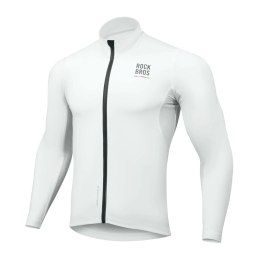 Bluza rowerowa Rockbrs TLWT001 ROAD TO SKY wiatroszczelna, ocieplana, S - biała
