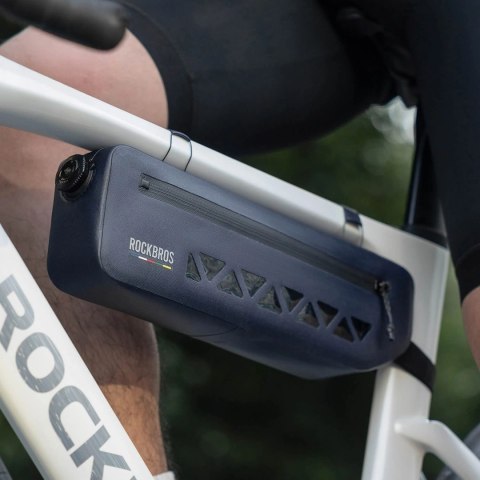 Torba rowerowa Rockbros AS-140 ROAD TO SKY wodoodporna pod ramę 1,7 l - niebieska