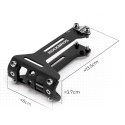 Adapter koszyka na bidon Rockbros 31210003001 pod siodełko aluminiowy - czarny