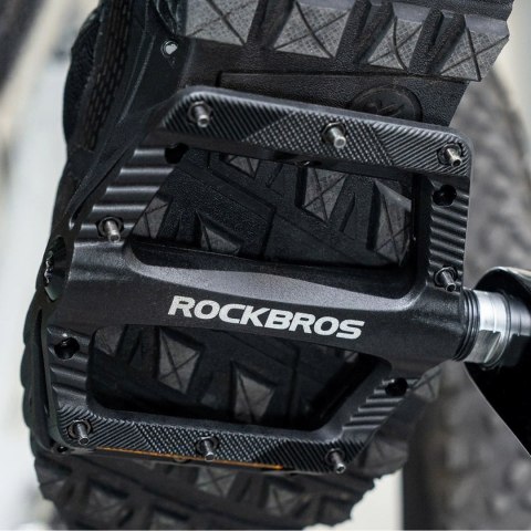 Pedały rowerowe Rockbros BP2501 oblaskowe nylonowe - czarne