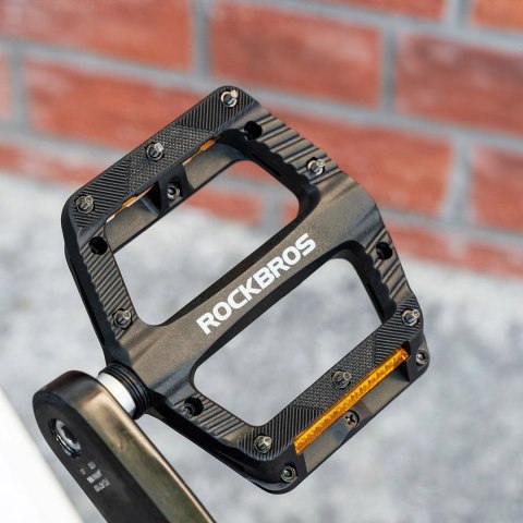 Pedały rowerowe Rockbros BP2501 oblaskowe nylonowe - czarne