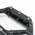 Pedały rowerowe Rockbros C700 platformowe odblaskowe aluminiowe - czarne