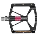 Pedały rowerowe Rockbros K307PT aluminiowe odblaskowe platformowe - czarne