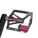 Pedały rowerowe Rockbros K307PT aluminiowe odblaskowe platformowe - czarne