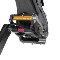 Pedały rowerowe Rockbros K307PT aluminiowe odblaskowe platformowe - czarne
