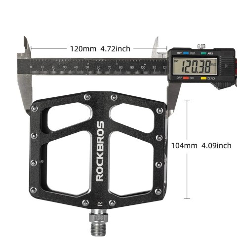 Pedały rowerowe Rockbros K399-BK platformowe szerokie - czarne