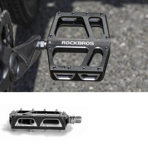 Pedały rowerowe Rockbros K399-BK platformowe szerokie - czarne