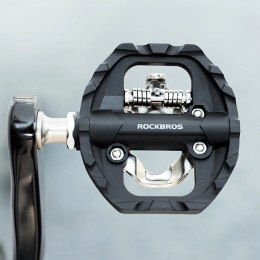 Pedały rowerowe Rockbros M108 nylonowe half-lock dwustronne - czarne