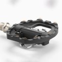 Pedały rowerowe Rockbros M108 nylonowe half-lock dwustronne - czarne