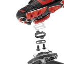 Pedały rowerowe Rockbros M108 nylonowe half-lock dwustronne - czarne
