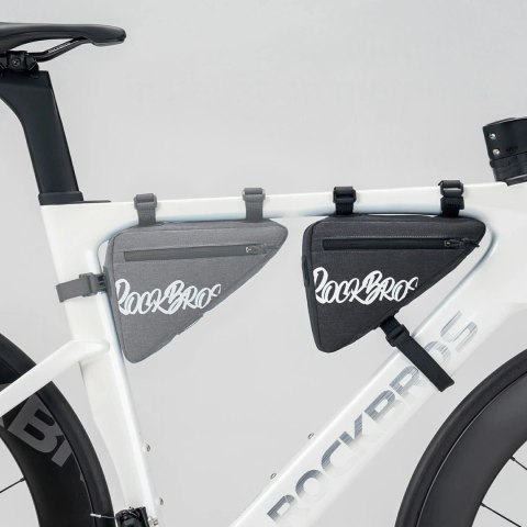 Torba rowerowa Rockbros G001 Flash Journey na ramę trójkątna 0.8 l - czarna
