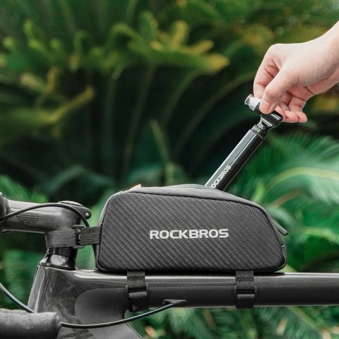 Zestaw narzędzi Rockbros JG-PB-11 z pompką i multitoolem łatki łyżki - czarny