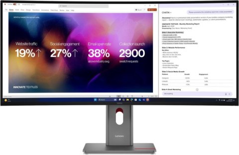 Monitor LENOVO 64B4YAT1EU (39.7" /IPS /120Hz /5120 x 2160 /Czarny)