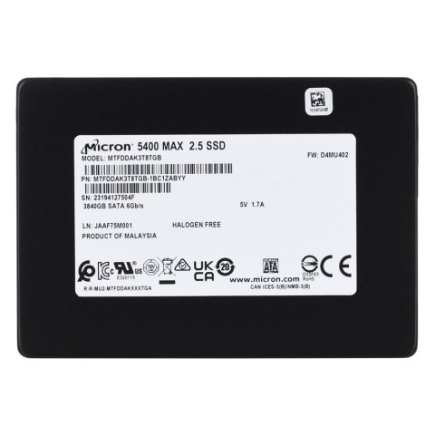 Dysk SSD MICRON 5400 MAX 3.84 TB (2.5″ /3.84 TB )
