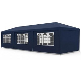 PAWILON NAMIOT OGRODOWY CATERINGOWY PE 9x3M + 8 ŚCIANEK GRANATOWY