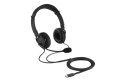 Słuchawki z mikrofonem Na głowę KENSINGTON K97457WW (2m /Złącze USB typu C wtyk/Czarny)