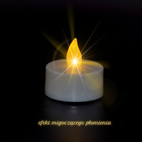 ZESTAW 2 ŚWIECZEK TEA LIGHT LED TIMER BIAŁY