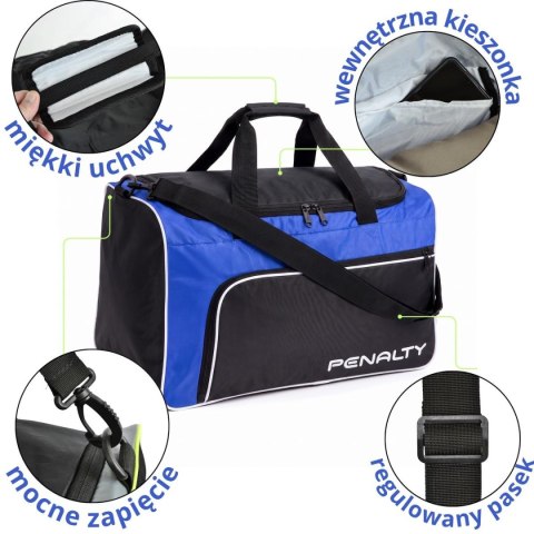 TORBA SPORTOWA PENALTY BAG MALA GYM S11 MEDIUM NIEBIESKA