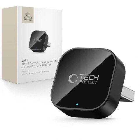 Adapter Tech-Protect Ultraboost CA01 USB Bluetooth 5.4 Apple CarPlay / Android Auto - czarny