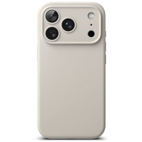 Etui plecki na iPhone 17 Pro Silicone Magnetic MagSafe - beżowe
