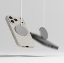 Etui plecki na iPhone 17 Pro Silicone Magnetic MagSafe - beżowe
