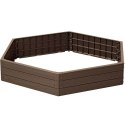 GRZĄDKA RABATKA OGRODOWA OBRZEŻE BASE WOOD 6 ELEMENTÓW RUSTYKALNA CEGŁA
