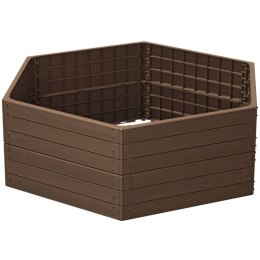 GRZĄDKA RABATKA OGRODOWA OBRZEŻE BASE WOOD 6 ELEMENTÓW RUSTYKALNA CEGŁA