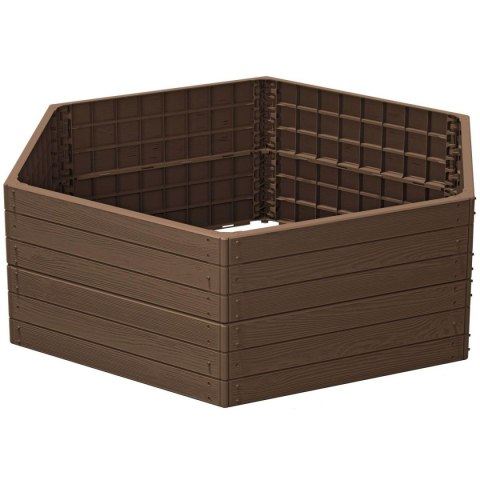 GRZĄDKA RABATKA OGRODOWA OBRZEŻE BASE WOOD 6 ELEMENTÓW RUSTYKALNA CEGŁA