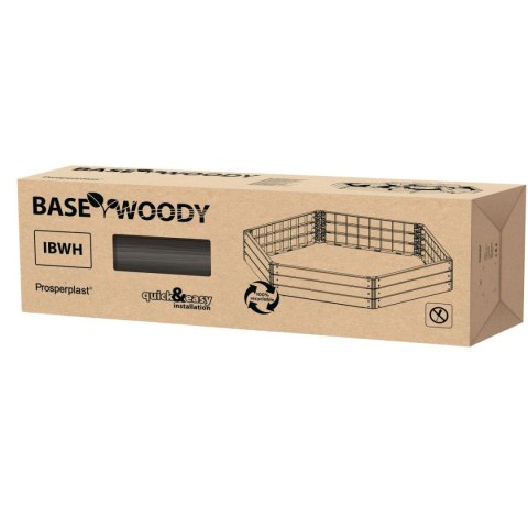 GRZĄDKA RABATKA OGRODOWA OBRZEŻE BASE WOOD 6 ELEMENTÓW RUSTYKALNA CEGŁA
