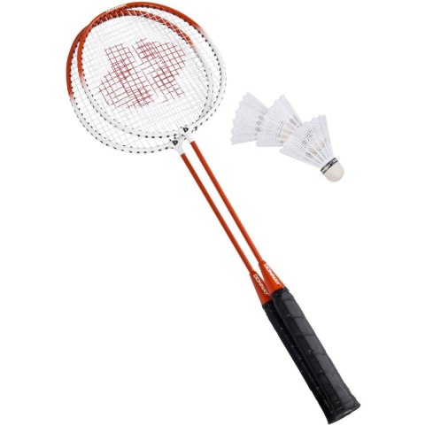 ZESTAW DO BADMINTONA W POKROWCU POMARAŃCZOWY 6W1 DONNAY