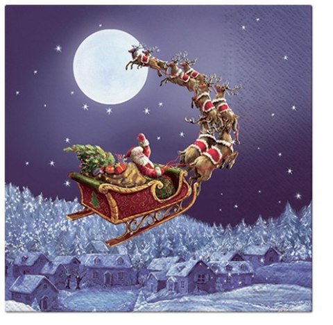 Pl Serwetki Christmas Sleigh ART-POL