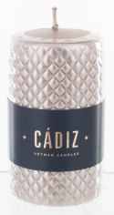 Pl Rose Gold Świeca Cadiz Mały Walec Fi7-Prom. ART-POL
