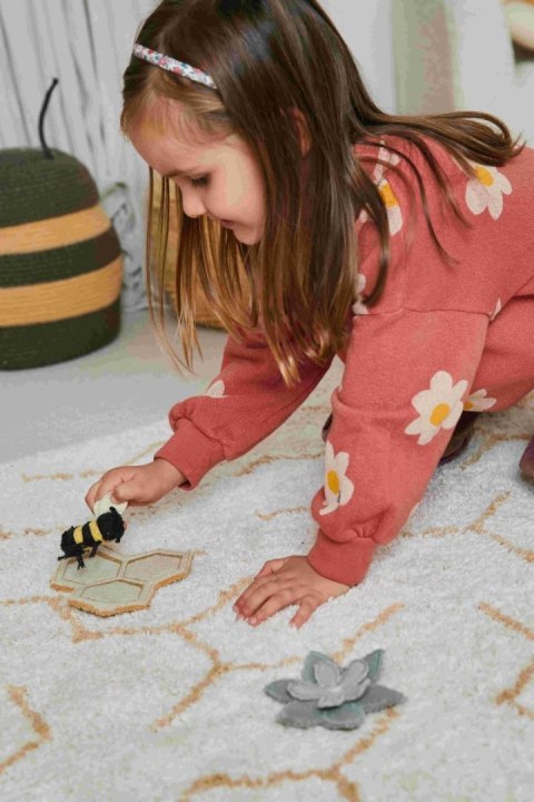 Dywan bawełniany do zabawy Pollination, Planet Bee, Lorena Canals
