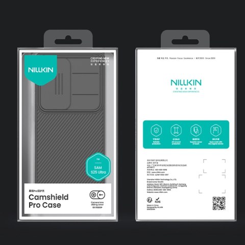 Etui Nillkin CamShield Pro na Samsung S25 Ultra z osłoną na aparat - czarne
