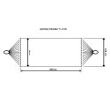 HAMAK OGRODOWY 2 OSOBOWY 200X150CM Z DRĄŻKIEM I Z FRĘDZLAMI MIAMI ECRU 1018966