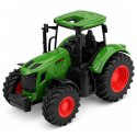 Traktor Rolniczy Farmerski z Przyczepą Wywrotką Gumowe Koła Zielony 1:24